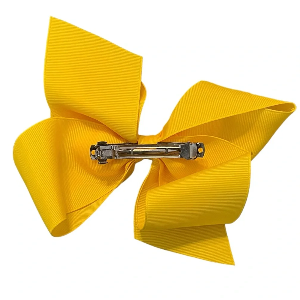 Yellow Grosgrain Custom Hair Bow